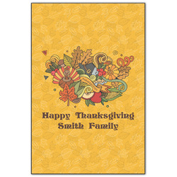Happy Thanksgiving Wood Print - 20x30 (Personalized)