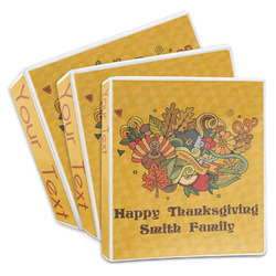 Happy Thanksgiving 3-Ring Binder (Personalized)