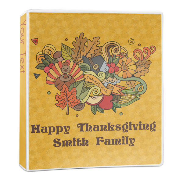 Custom Happy Thanksgiving 3-Ring Binder - 1 inch (Personalized)