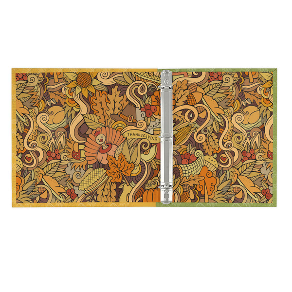 Happy Thanksgiving 3 Ring Binders - Full Wrap - 1" - OPEN INSIDE