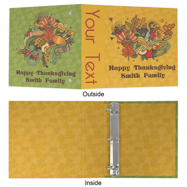 Happy Thanksgiving 3 Ring Binders - Full Wrap - 2" - APPROVAL