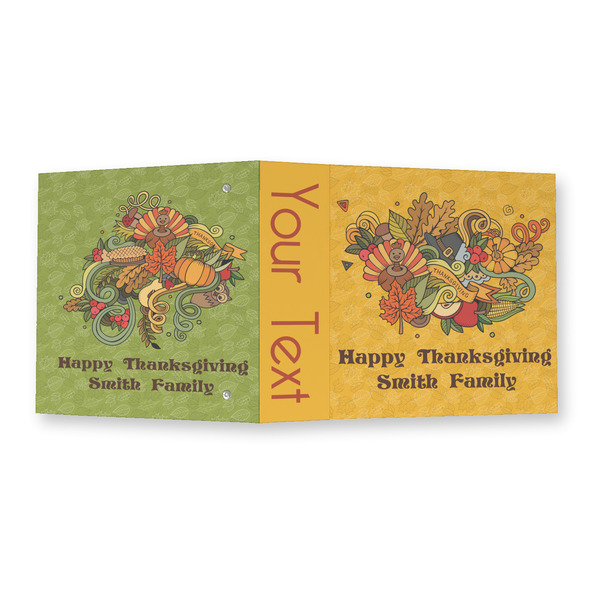 Happy Thanksgiving 3 Ring Binders - Full Wrap - 2" - OPEN OUTSIDE