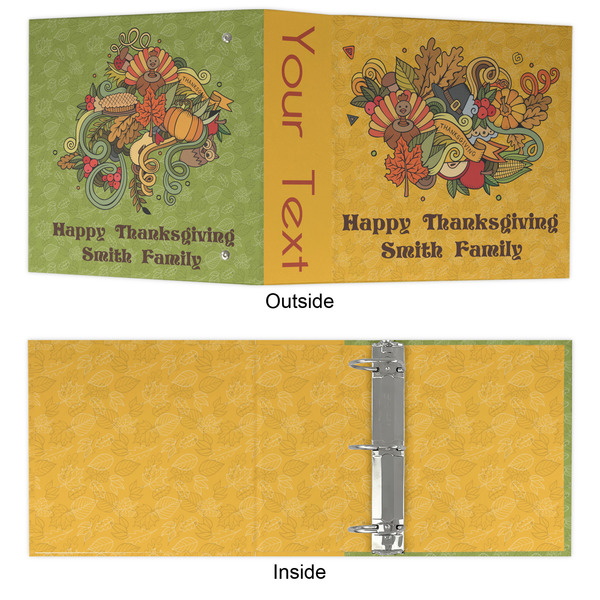 Happy Thanksgiving 3 Ring Binders - Full Wrap - 3" - APPROVAL