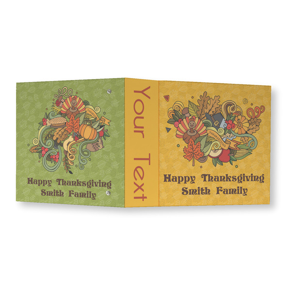 Happy Thanksgiving 3 Ring Binders - Full Wrap - 3" - OPEN OUTSIDE