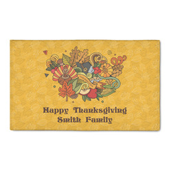 Happy Thanksgiving 3' x 5' Patio Rug (Personalized)