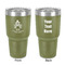 Happy Thanksgiving 30 oz Stainless Steel Tumbler - Olive - Double-Sided (Personalized)