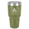 Happy Thanksgiving 30 oz Stainless Steel Ringneck Tumbler - Olive - Front