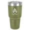 Happy Thanksgiving 30 oz Stainless Steel Tumbler - Olive - Single-Sided (Personalized)