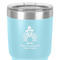 Happy Thanksgiving 30 oz Stainless Steel Ringneck Tumbler - Teal - Close Up