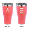 Happy Thanksgiving 30 oz Stainless Steel Ringneck Tumblers - Coral - Double Sided - APPROVAL