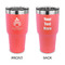Happy Thanksgiving 30 oz Stainless Steel Tumbler - Coral - Double Sided (Personalized)