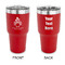Happy Thanksgiving 30 oz Stainless Steel Ringneck Tumblers - Red - Double Sided - APPROVAL