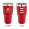 Happy Thanksgiving 30 oz Stainless Steel Tumbler - Red - Double Sided (Personalized)