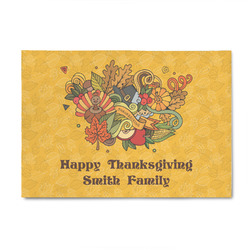 Happy Thanksgiving 4' x 6' Indoor Area Rug (Personalized)