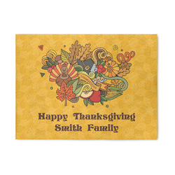 Happy Thanksgiving 5' x 7' Patio Rug (Personalized)