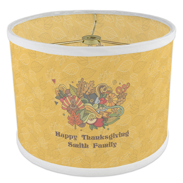 Happy Thanksgiving 8" Drum Lampshade - ANGLE Poly-Film