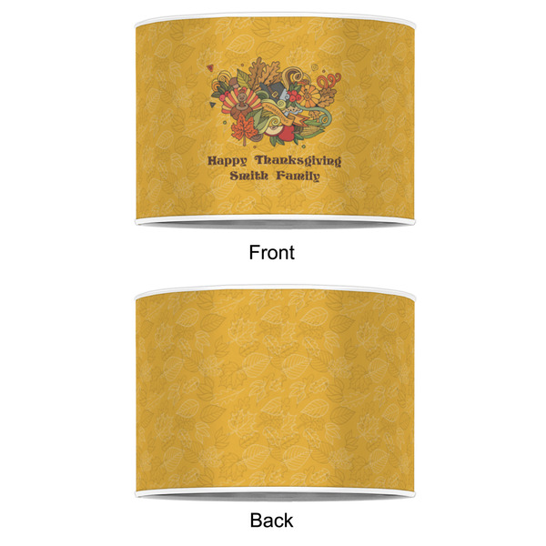 Happy Thanksgiving 8" Drum Lampshade - APPROVAL (Poly Film)