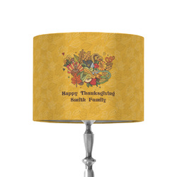 Happy Thanksgiving 8" Drum Lamp Shade - Fabric (Personalized)