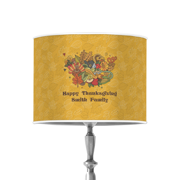 Happy Thanksgiving 8" Drum Lampshade - ON STAND (Poly Film)