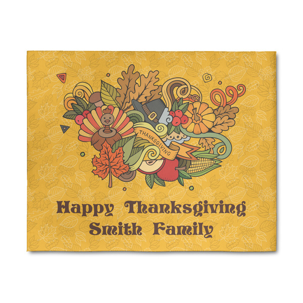 Custom Happy Thanksgiving 8' x 10' Indoor Area Rug (Personalized)