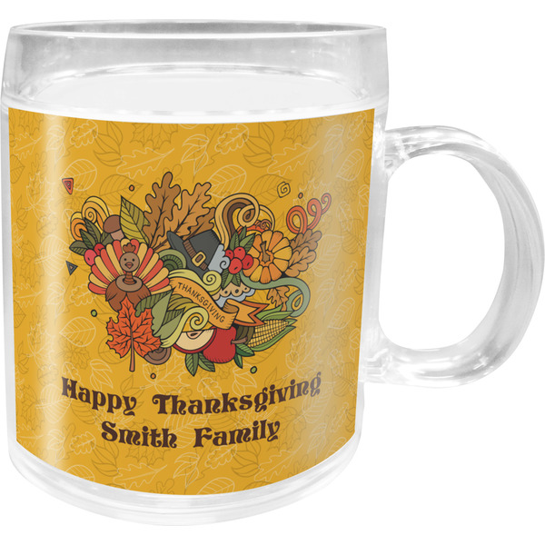 Custom Happy Thanksgiving Acrylic Kids Mug (Personalized)