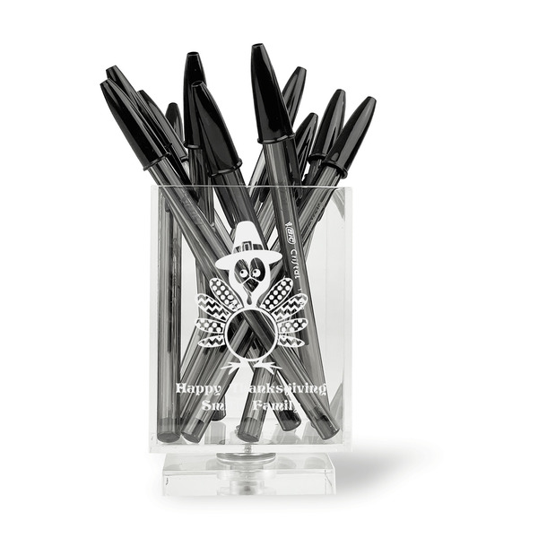 Happy Thanksgiving Acrylic Pencil Holder - FRONT