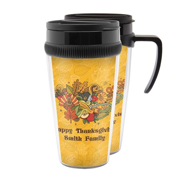 Custom Happy Thanksgiving Acrylic Travel Mug (Personalized)