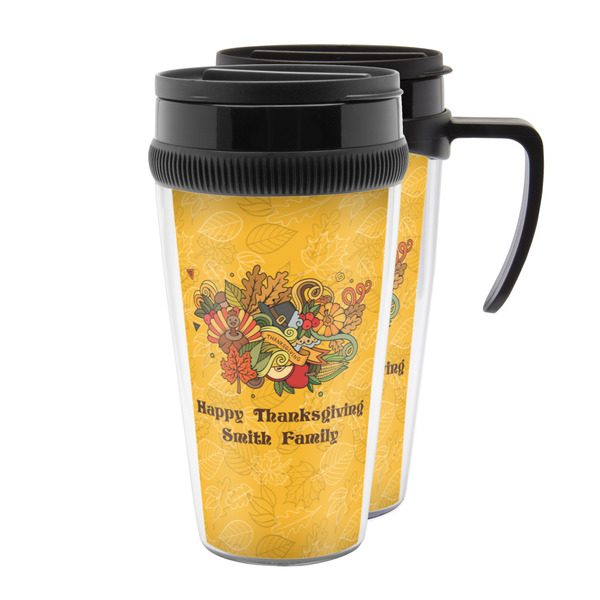 Custom Happy Thanksgiving Acrylic Travel Mug (Personalized)