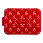 Happy Thanksgiving Aluminum Baking Pan with Red Lid (Personalized)