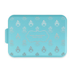 Happy Thanksgiving Aluminum Baking Pan with Teal Lid (Personalized)