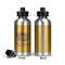 Happy Thanksgiving Aluminum Water Bottle - Front and Back