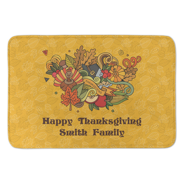 Custom Happy Thanksgiving Anti-Fatigue Kitchen Mat (Personalized)