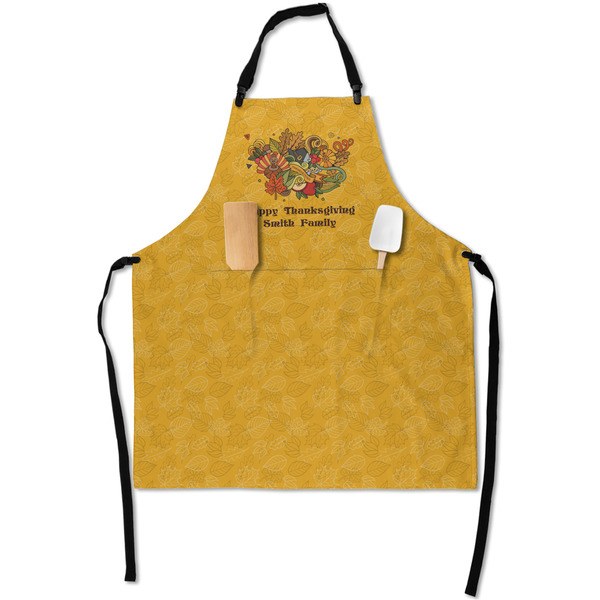Custom Happy Thanksgiving Apron With Pockets w/ Name or Text