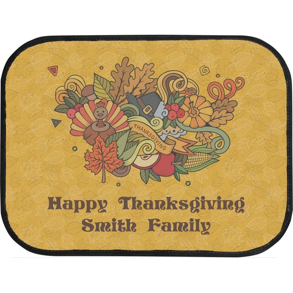 Happy Thanksgiving Back Seat Car Mat