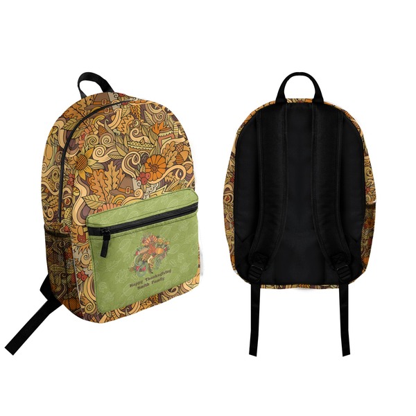 Happy Thanksgiving Backpack front and back - Apvl