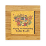 Happy Thanksgiving Bamboo Trivet with Ceramic Tile Insert (Personalized)