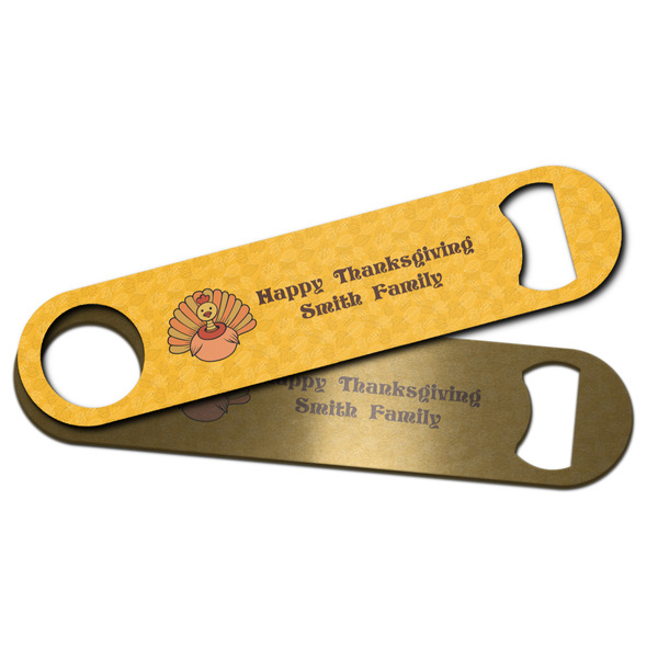 Happy Thanksgiving Bar Bottle Opener - Main
