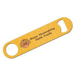 Happy Thanksgiving Bar Bottle Opener w/ Name or Text