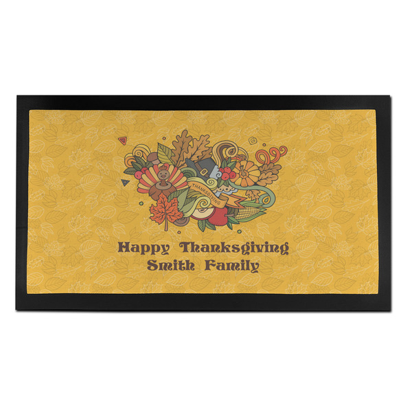 Happy Thanksgiving Bar Mat - Small - FRONT