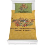 Happy Thanksgiving Comforter Set - Twin XL (Personalized)