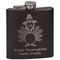 Happy Thanksgiving Black Flask - Engraved Front