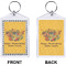 Happy Thanksgiving Bling Keychain (Front + Back)