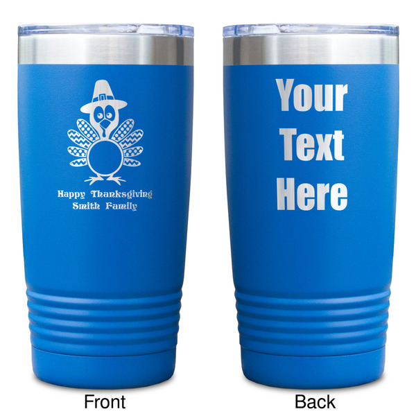 Happy Thanksgiving Blue Polar Camel Tumbler - 20oz - Double Sided - Approval
