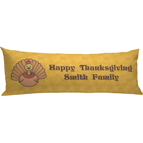 Custom Happy Thanksgiving Body Pillow Case (Personalized)