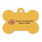 Happy Thanksgiving Bone Shaped Dog ID Tag - Large - Front