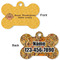 Happy Thanksgiving Bone Shaped Dog Tag - Front & Back