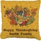 Happy Thanksgiving Burlap Pillow 18"