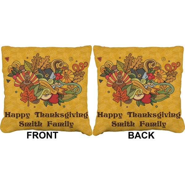 Happy Thanksgiving Burlap Pillow Approval