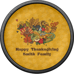 Happy Thanksgiving Cabinet Knob (Black) (Personalized)