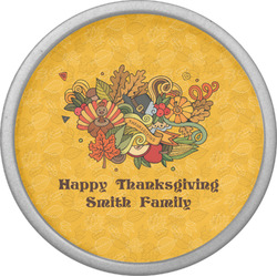 Happy Thanksgiving Cabinet Knob (Silver) (Personalized)